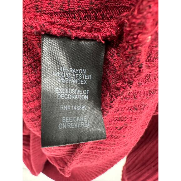 Torrid Red Relaxed Fit Super Soft Plush Rib Quarter Zip Sweatshirt Women Size 2X - Picture 8 of 9